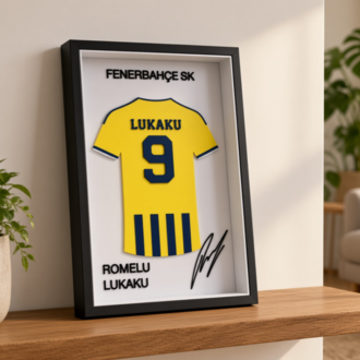 Romelu Lukaku - Fenerbahçe SK - İmzalı Forma Çerçevesi