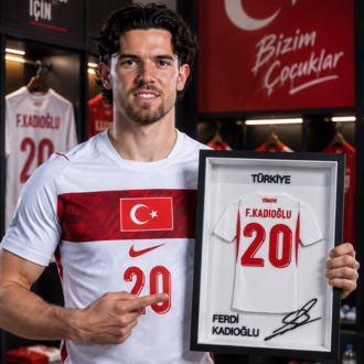 Ferdi Kadıoğlu - Türkiye Milli Takım - İmzalı Forma Çerçevesi