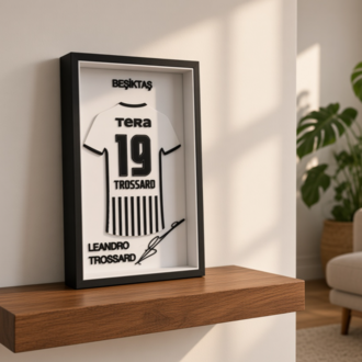 Leandro Trossard - Beşiktaş JK - İmzalı Forma Çerçevesi