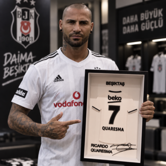 Ricardo Quaresma - Beşiktaş JK - İmzalı Forma Çerçevesi