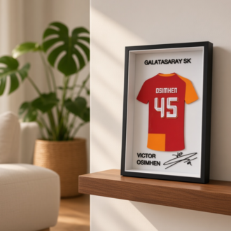 Victor Osimhen - Galatasaray SK - İmzalı Forma Çerçevesi