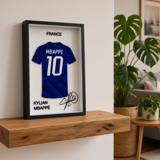 Kylian Mbappe - Fransa - İmzalı Forma Çerçevesi