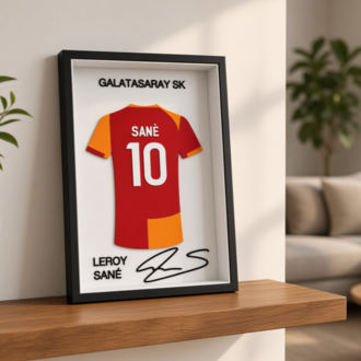 Leroy Sané - Galatasaray SK - İmzalı Forma Çerçevesi