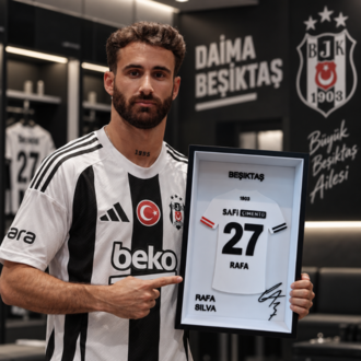 Rafa Silva - Beşiktaş JK - İmzalı Forma Çerçevesi