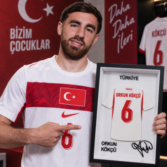 Orkun Kökçü - Türkiye Milli Takım - İmzalı Forma Çerçevesi