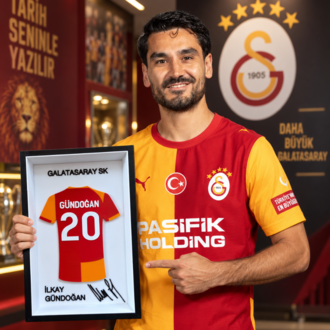 İlkay Gündoğan - Galatasaray SK - İmzalı Forma Çerçevesi
