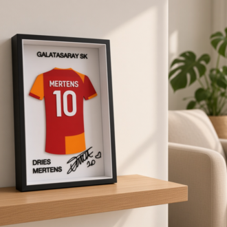 Dries Mertens - Galatasaray SK - İmzalı Forma Çerçevesi