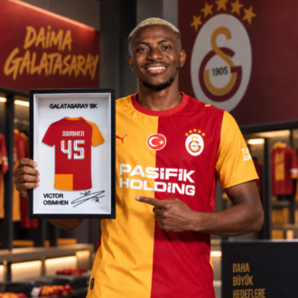 Victor Osimhen - Galatasaray SK - İmzalı Forma Çerçevesi
