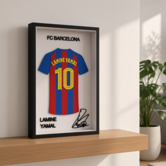 Lamine Yamal - FC Barcelona - İmzalı Forma Çerçevesi