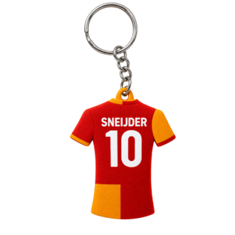 WesleySneijder Forma Anahtarlık – Sarı Kırmızı Taraftar Anahtarlığı