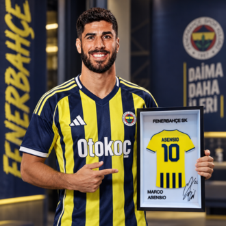 Marco Asensio - Fenerbahçe SK - İmzalı Forma Çerçevesi