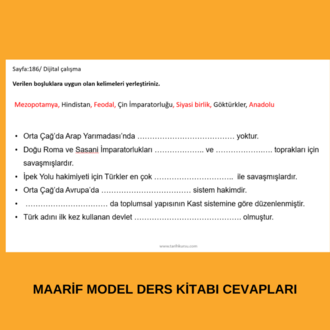 9. SINIF TARİH MAARİF MODEL