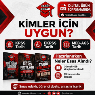 KPSS TARİH ÖĞRENCİ PAKETİ | 3 PDF