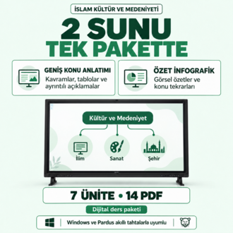 İslam Kültür ve Medeniyeti Öğretmen Ders Paketi | 2 Sunu Tek Pakette