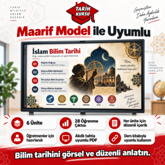 Maarif Model İslam Bilim Tarihi Öğretmen Ders Paketi | Seçmeli Ders