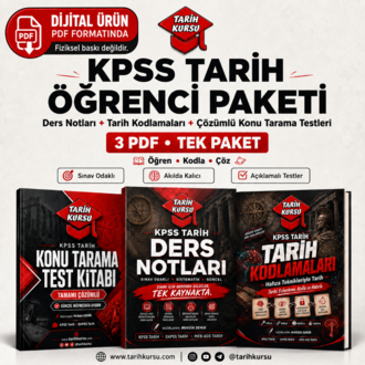 KPSS TARİH ÖĞRENCİ PAKETİ | 3 PDF