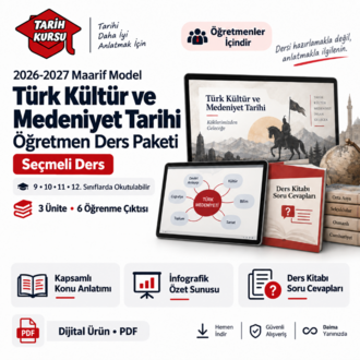 2026-2027 Maarif Model Türk Kültür ve Medeniyet Tarihi Öğretmen Ders Paketi