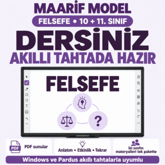 Maarif Model Felsefe Öğretmen Ders Paketi | 10 ve 11. Sınıf | 3 Sunu Tek Pakette