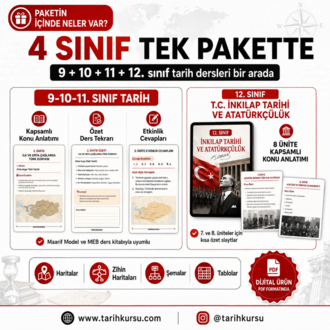 2026-2027 Zorunlu Tarih Dersleri Öğretmen Paketi | 9 + 10 + 11 + 12