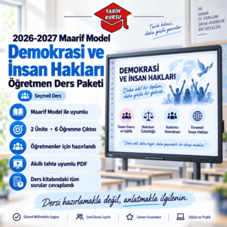 Maarif Model Demokrasi ve İnsan Hakları Öğretmen Ders Paketi | Seçmeli Ders