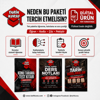 KPSS TARİH ÖĞRENCİ PAKETİ | 3 PDF