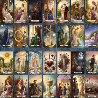Victorian Temalı Dijital Tarot Kart Destesi (TÜRKÇE) - 78 Kartlık İndirilebilir Set