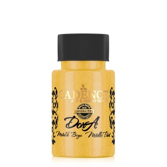 Dora Metalik Boya 121 Brilliant Gold 50ml – Cadence