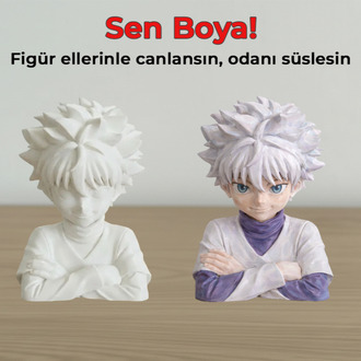 Killua Zoldyck Figür Boyama Kiti - Elektriğin Hızını Sanatınla Yakala