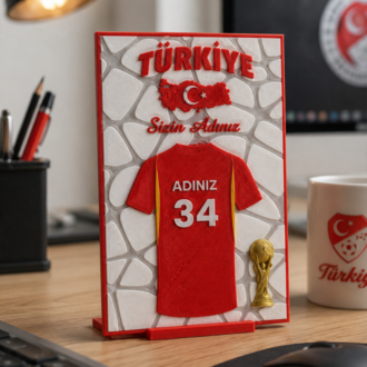 Kişiye Özel Türkiye Milli Takım Masaüstü Plaketi