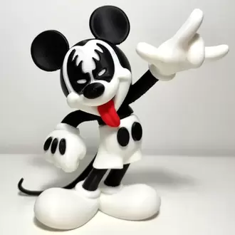 Mickey "The Rockstar" - KISS Esintili Özel Tasarım Koleksiyon Figürü
