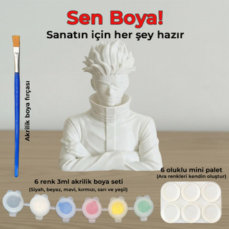 Gojo Satoru Figür Boyama Kiti - "En Güçlü" Büyücüyü Sen Tasarla