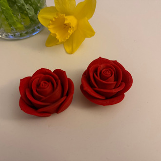 2'li Minimalist 3D Dekoratif Gül Seti