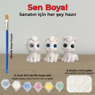 My Little Pony DIY Mini Set - 3’lü Paket & Sürpriz Göz Detaylı