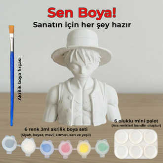 Monkey D. Luffy Figür Boyama Kiti - Kendi Korsanlar Kralını Yarat
