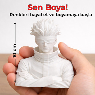 Gojo Satoru Figür Boyama Kiti - "En Güçlü" Büyücüyü Sen Tasarla