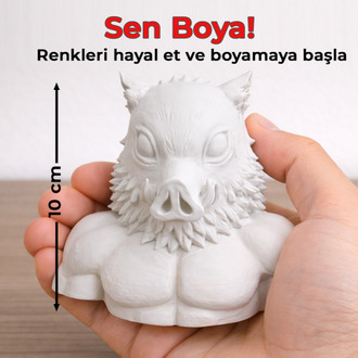 Inosuke Hashibira Figür Boyama Kiti - Dağların Kralını Kendi Ellerinle Yarat