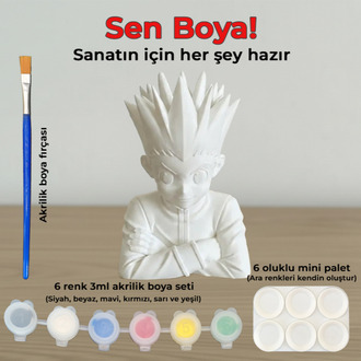 Gon Freecss Figür Boyama Kiti - Kendi Avcı Hikayeni Renklendirmeye Başla