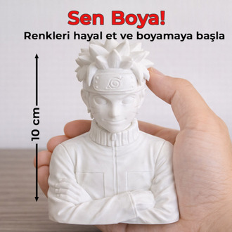 Naruto Uzumaki Figür Boyama Kiti - Geleceğin Hokagesini Kendi Ellerinle Renklendir