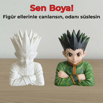Gon Freecss Figür Boyama Kiti - Kendi Avcı Hikayeni Renklendirmeye Başla