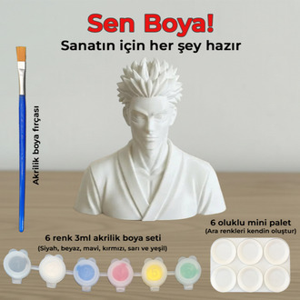 Sukuna Figür Boyama Kiti - Kendi Lanetler Kralını Yarat (Full Set)