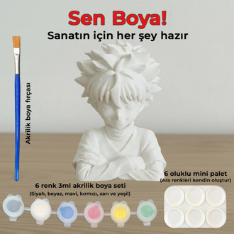 Killua Zoldyck Figür Boyama Kiti - Elektriğin Hızını Sanatınla Yakala