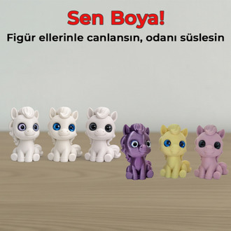 My Little Pony DIY Mini Set - 3’lü Paket & Sürpriz Göz Detaylı