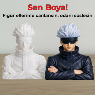 Gojo Satoru Figür Boyama Kiti - "En Güçlü" Büyücüyü Sen Tasarla