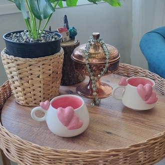seramik kalpli kupalar set