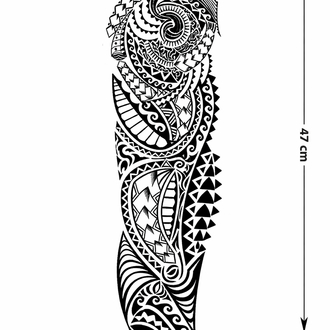 KOL KAPLAMA MAORİ DÖVMESİ 47x17 GZQB-010