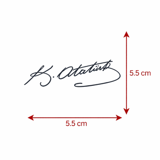 KÜÇÜK BOY ATATÜRK İMZASI DÖVME 5x5 MED-198