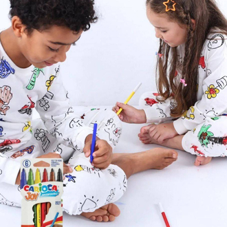 Boyamalı pijama takımı