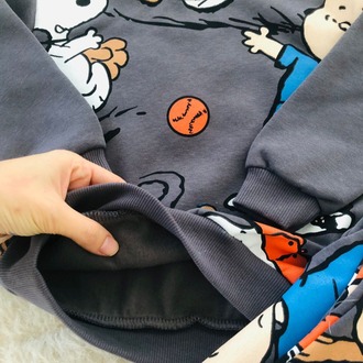Snoppy Şardonlu Takım / Antrasit