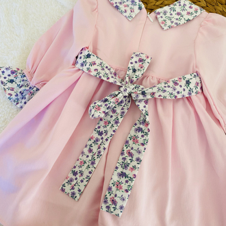 Pembe bayramlık elbise