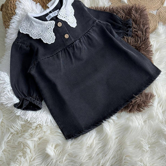 Zara denim elbise / Siyah